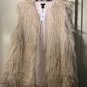 Faux fur vest